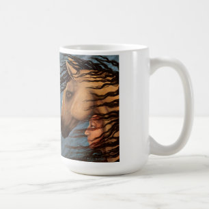 Caneca De Café Aliados - Cavalo e Mulher - Mug Clássico