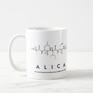 Caneca De Café Alica peptide mug