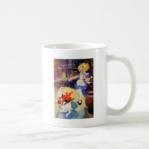 CANECA DE CAFÉ ALICE CAI PARA BAIXO O FURO DE COELHO