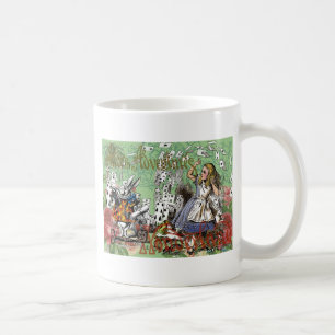 Caneca De Café alice cards maravilderland hatrabbit