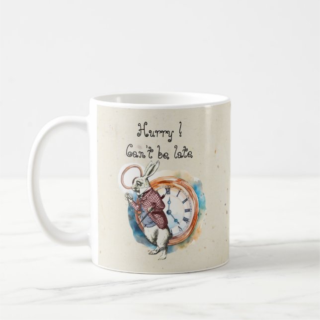 Caneca De Café Alice - Coelho Branco 1865 (Esquerda)