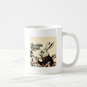 Caneca De Café Alice Coelho Branco Clássico País das Maravilhas 