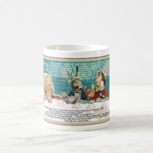 Caneca De Café Alice com Mad Hatter e Marcha Hare