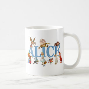 Caneca De Café Alice e amigos no país das maravilhas