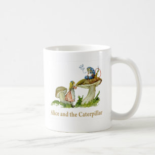 Caneca De Café Alice e Caterpillar