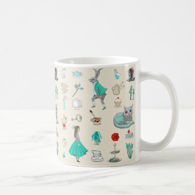 Caneca De Café Alice no país das maravilhas (Direita)