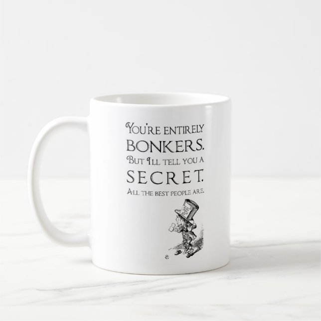 Caneca De Café Alice no País das Maravilhas Bonkers Mug (Esquerda)