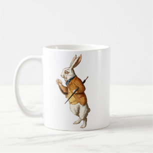 Caneca De Café Alice no País das Maravilhas - Coelho Branco