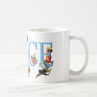 Caneca De Café Alice no país das maravilhas e amigos