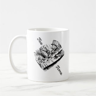 Caneca De Café Alice Tea Time