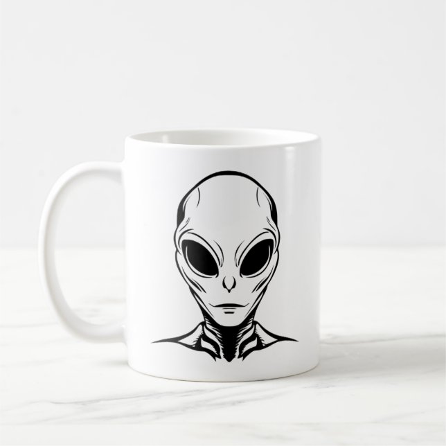 Caneca De Café Alien Head (Esquerda)