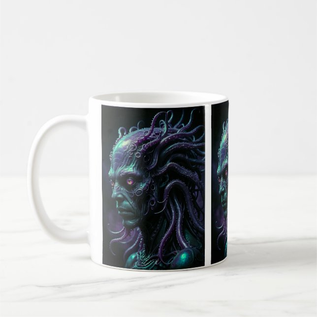 Caneca De Café Alienígena (Esquerda)