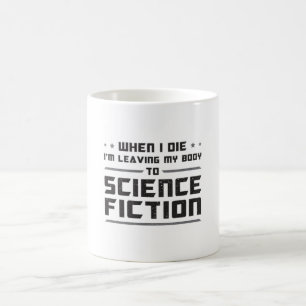 Caneca De Café Alienígena Ciência Ficção Dia Ciência Espacial Ide
