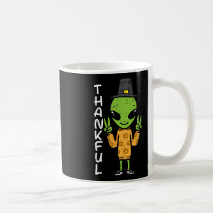 Caneca De Café Alienígena de Ação de Graças Homens Engraçados e E