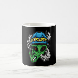 Caneca De Café Alienígena de arrefecimento