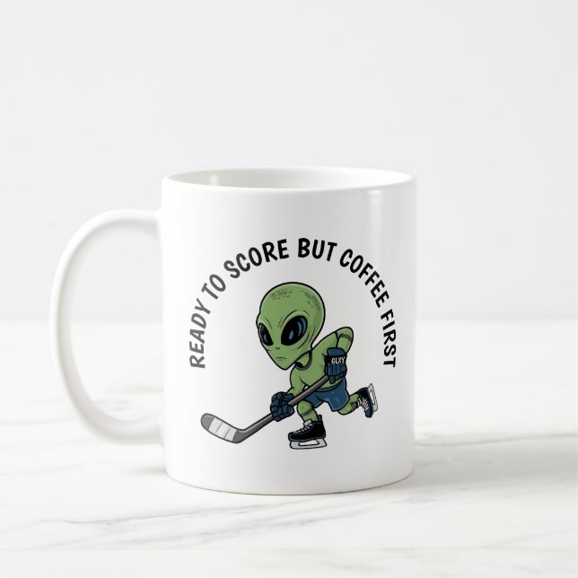 Caneca De Café Alienígena de hóquei (Esquerda)