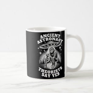 Caneca De Café Alienígena De Pé Grande E Teórico Antiquado Astron