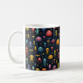 Caneca De Café Alienígena Divertida