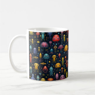 Caneca De Café Alienígena Divertida
