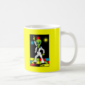 Caneca De Café Alienígena do disco