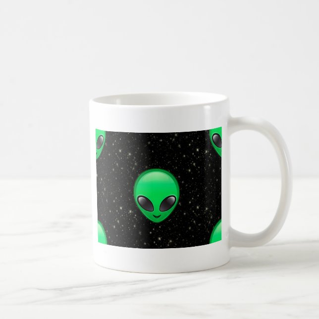 Caneca De Café alienígena emojis (Direita)
