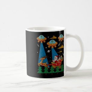 Caneca De Café Alienígena Engraçada Papais noeis Ufo Suspirando S