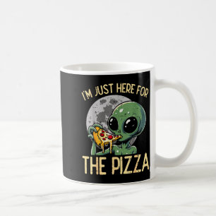 Caneca De Café Alienígena Estou Aqui Para Zza Comida Divertida La