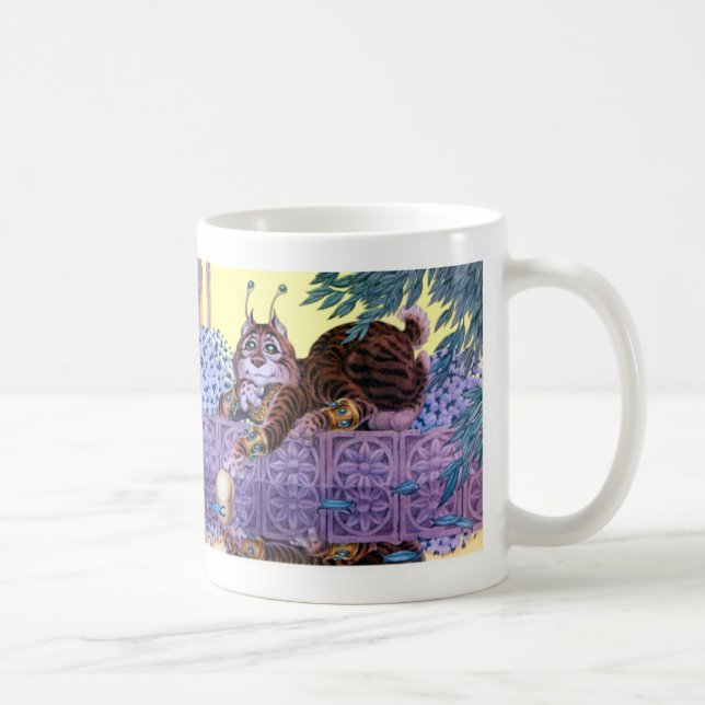 Caneca De Café Alienígena Gatinho (Direita)