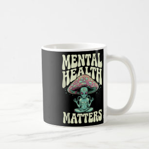 Caneca De Café Alienígena Groovy Mental Health S Mental Health Aw