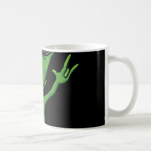 Caneca De Café ALIENÍGENA ILY ASL Gesto manual surdo surdo perda
