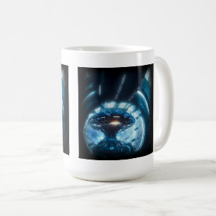 Caneca De Café Alienígena no Espaço Clássico Mug, 15 oz