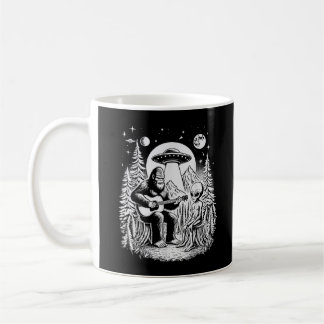 Caneca De Café Alienígena OVNI Bigfoot em volta de Campfire Natur