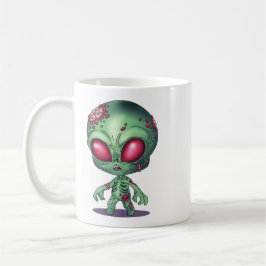 Caneca De Café Alienígena Zombie