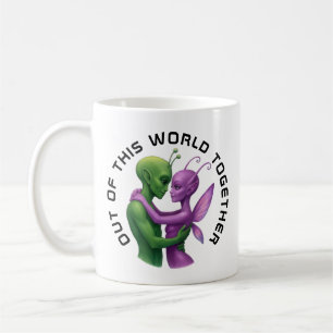 Caneca De Café Aliens apaixonados