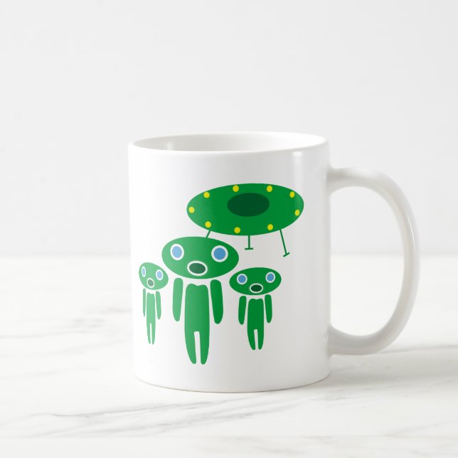 Caneca De Café Aliens de chegada (Direita)