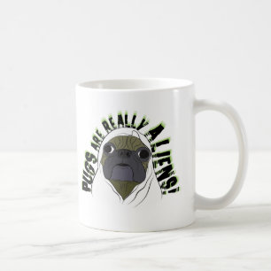 Caneca De Café aliens dos pugs
