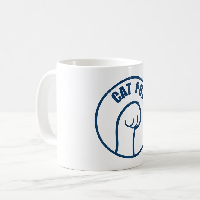 Caneca De Café Alimentação de Cat (Frente Esquerda)