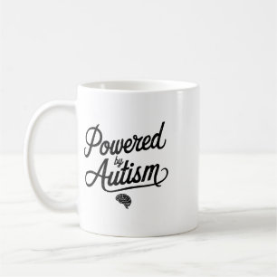 Caneca De Café Alimentado Pelo Apoio Ao Autismo Saúde Mental Dito