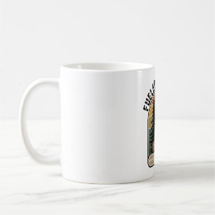 Caneca De Café Alimentado pelo Retro Camp de Café
