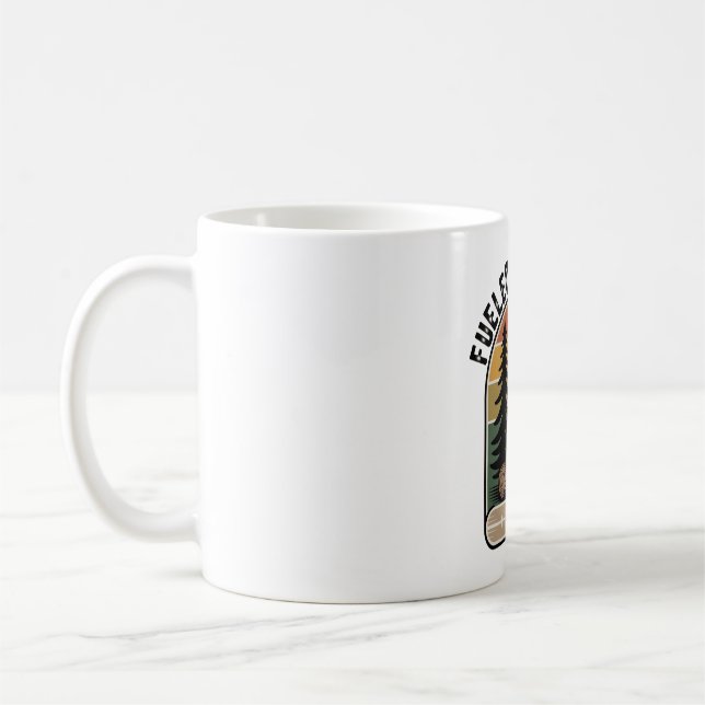Caneca De Café Alimentado pelo Retro Camp de Café (Esquerda)
