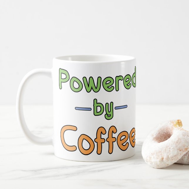 Caneca De Café Alimentado por café (Com Donut)