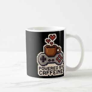 Caneca De Café Alimentado Por Café Arte Pixel Gamer Amante Do Caf
