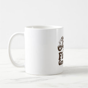 Caneca De Café Alimentado Por Café E Alunos Do Primeiro Ano Profe