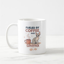 Alimentado por Café e Arte de Gato Sphynx