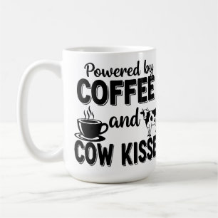 Caneca De Café Alimentado por Café e Beijos de Vaca