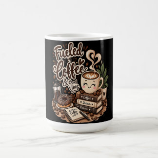 Caneca De Café Alimentado por Café e Boas Vibrações – Amante de C