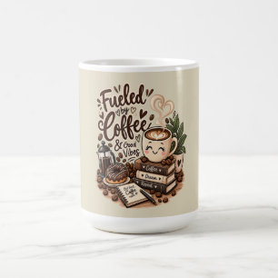 Caneca De Café Alimentado por Café e Boas Vibrações – Amante de C