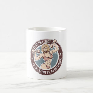 Caneca De Café Alimentado por Café e Ganhos - Mug de Lover de Mal