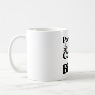 Caneca De Café Alimentado por Café e Pássaros - Birder Li Minimal