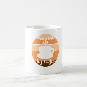 Caneca De Café Alimentado por Café – Motivação Matinal Desig